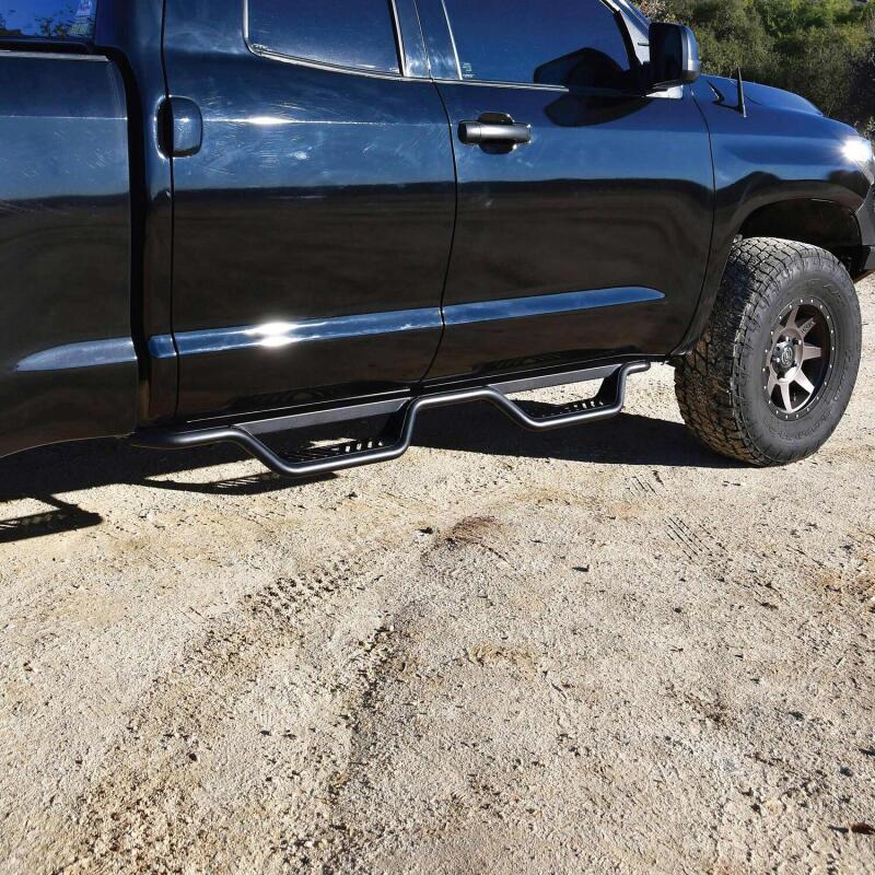 WES Nerf Bars - Outlaw - Westin 07-21 Toyota Tundra Double Cab Outlaw Nerf Step Bars - Textured Black