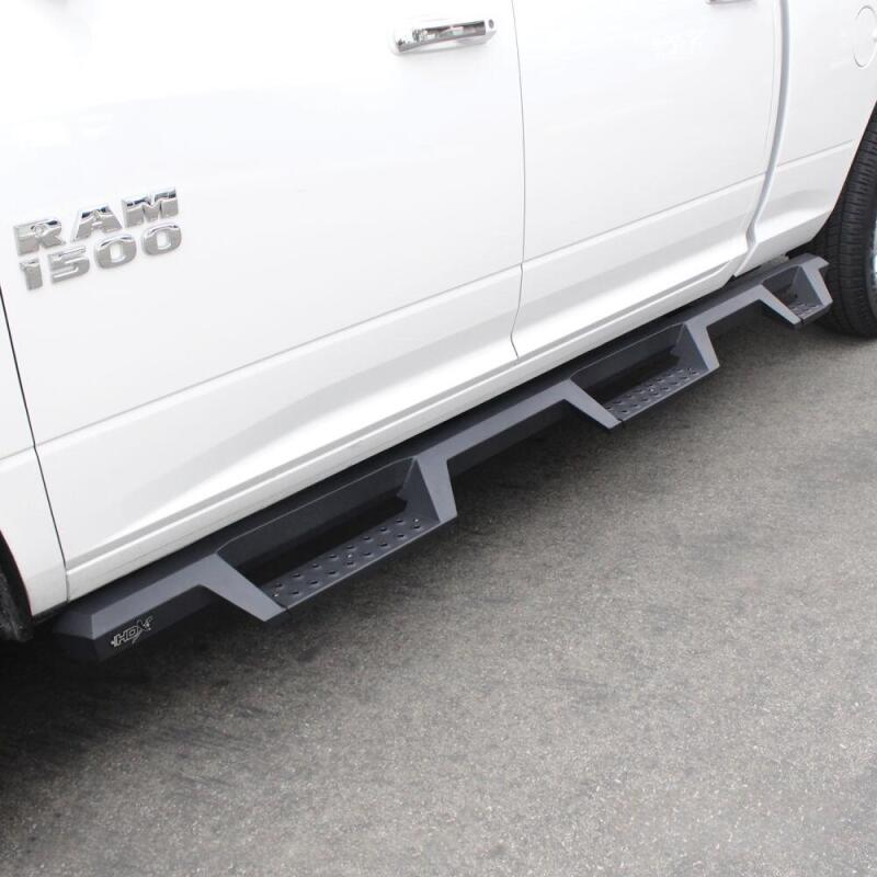 WES Nerf Bars - HDX Drop - Westin 10-18 Dodge Ram Crew Cab 5ft & 6ft Bed HDX Drop Wheel-To-Wheel Nerf Step Bars - Text. Blk