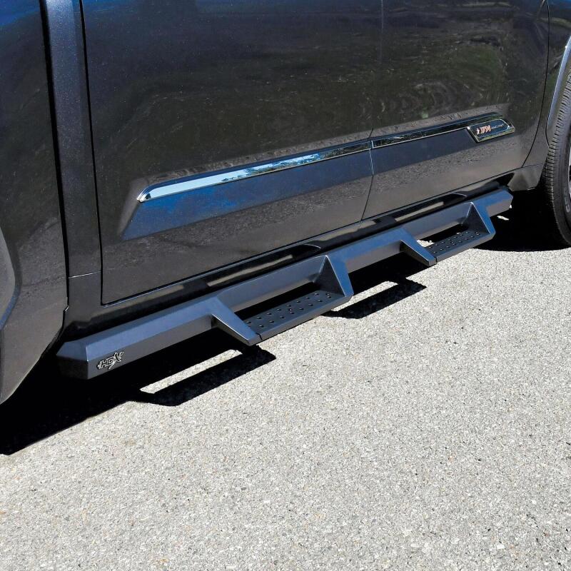 WES Nerf Bars - HDX Drop - Westin Toyota Tundra CrewMax 2022 Drop Nerf Step Bars - Textured Black