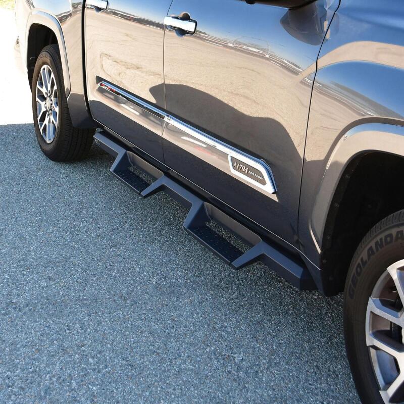 WES Nerf Bars - HDX Drop - Westin Toyota Tundra CrewMax 2022 Drop Nerf Step Bars - Textured Black