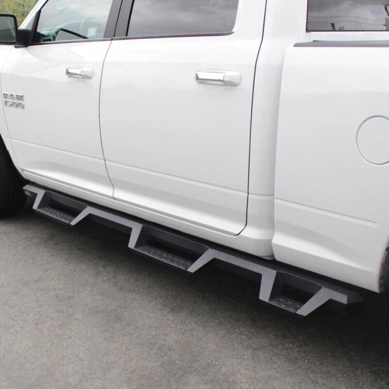 WES Nerf Bars - HDX Drop - Westin 10-18 Dodge Ram Crew Cab 5ft & 6ft Bed HDX Drop Wheel-To-Wheel Nerf Step Bars - Text. Blk