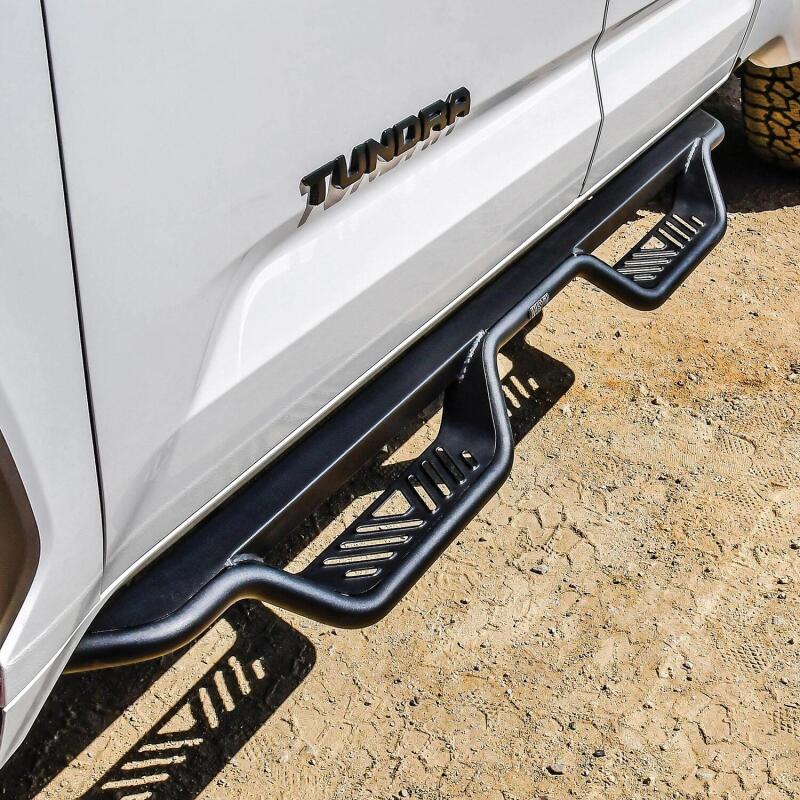 WES Nerf Bars - Outlaw - Westin 2022+ Toyota Tundra Double Cab Outlaw Nerf Step Bars - Textured Black