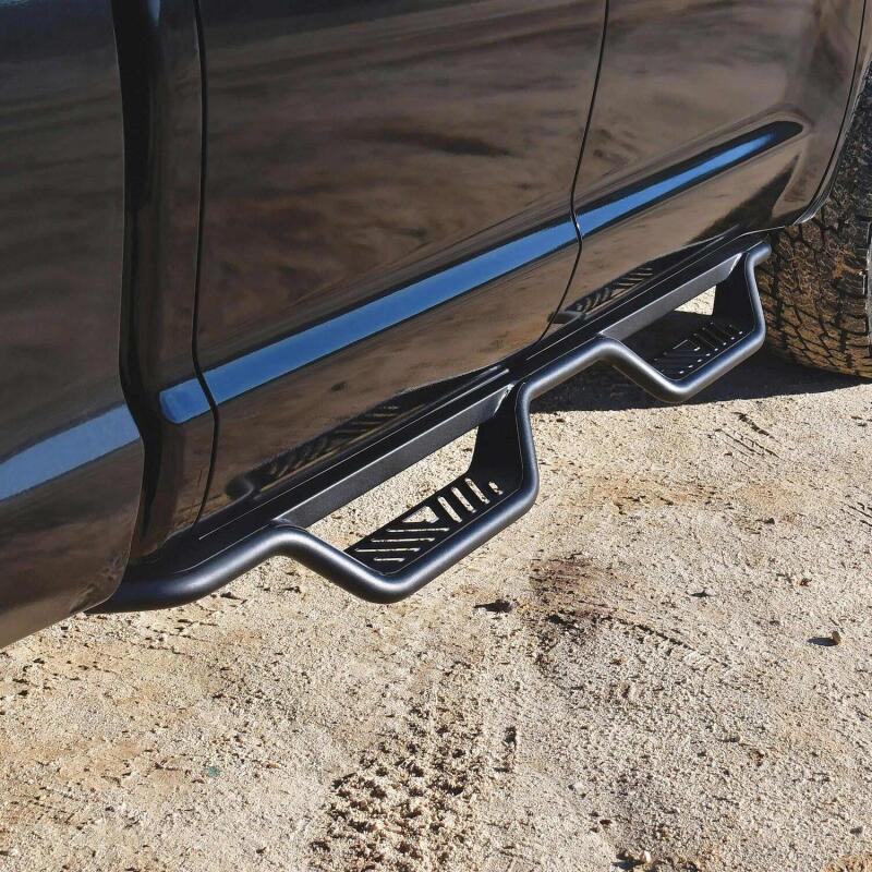 WES Nerf Bars - Outlaw - Westin 07-21 Toyota Tundra Double Cab Outlaw Nerf Step Bars - Textured Black