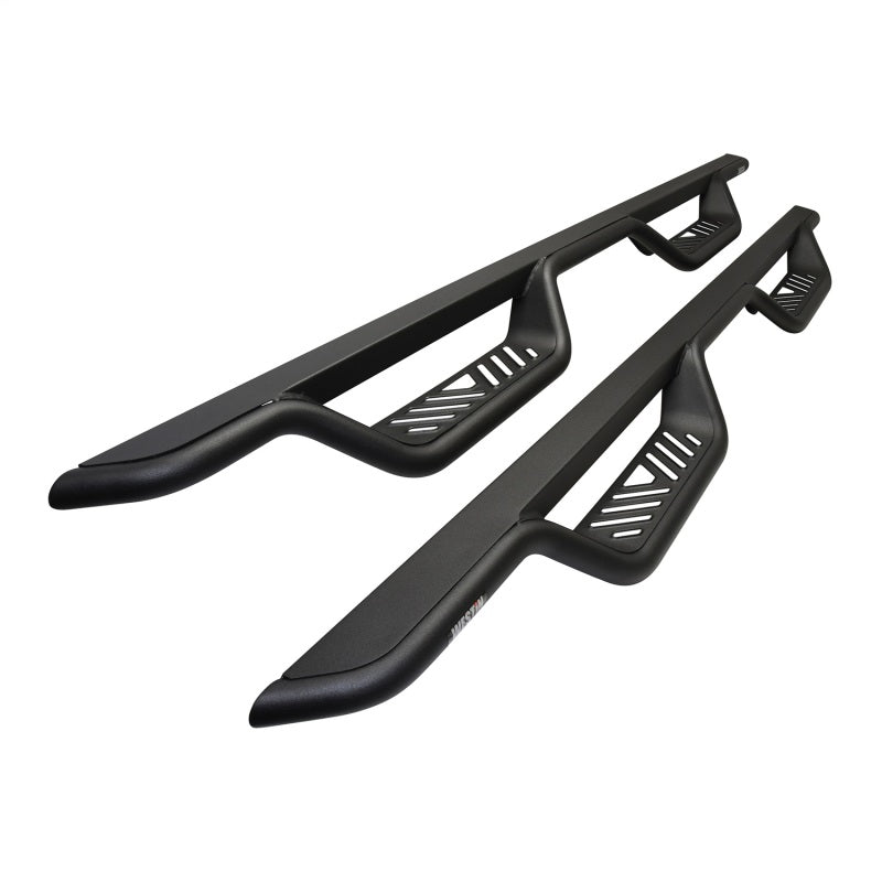 WES Nerf Bars - Outlaw - Westin 14-18 Chevrolet Silverado/GMC Sierra Crew Cab Outlaw Nerf Step Bars (Excl. Diesel) -Text. Blk