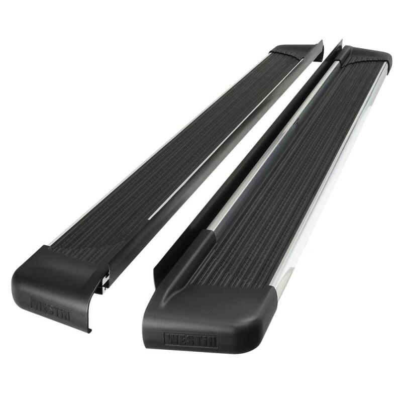 WES Running Boards - Sure-Grip - Westin SG6 Polished Aluminum Running Boards 79 in - Polished