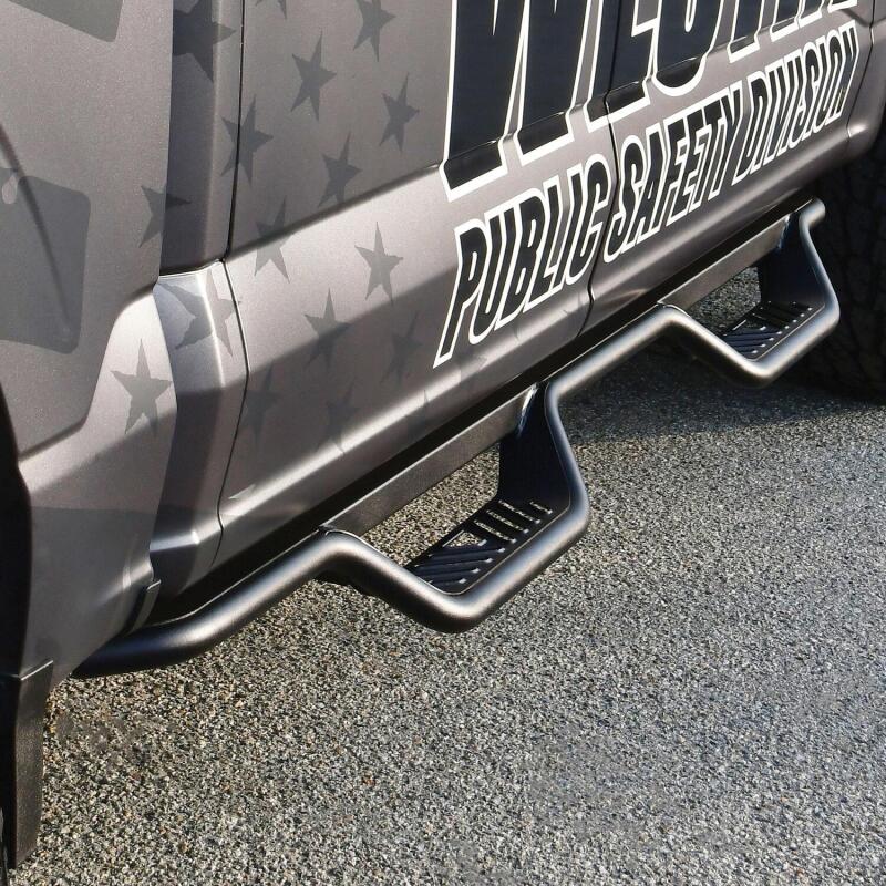 WES Nerf Bars - Outlaw - Westin 15-22 Ford F-150 SuperCrew / 17-22 F-250/350 Crew Cab Outlaw Nerf Step Bars - Textured Black