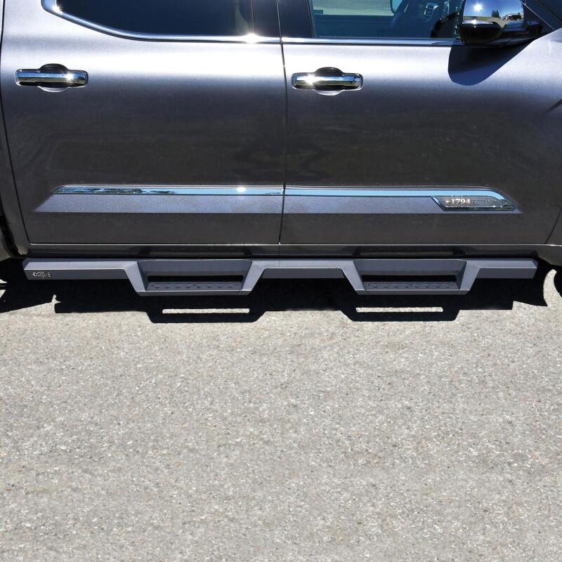 WES Nerf Bars - HDX Drop - Westin Toyota Tundra CrewMax 2022 Drop Nerf Step Bars - Textured Black