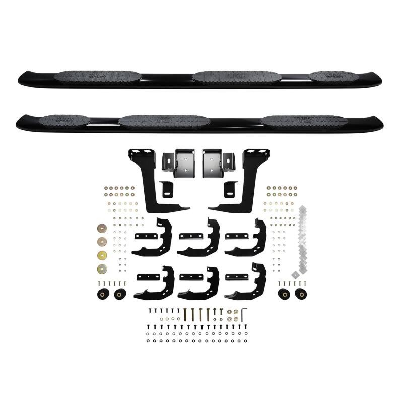 WES Nerf Bars - PRO TRAXX 5 - Westin 19-22 RAM 1500 CC 5ft7in. Bed (Excl. Classic) PRO TRAXX 5 W2W Oval Nerf Step Bars - Black