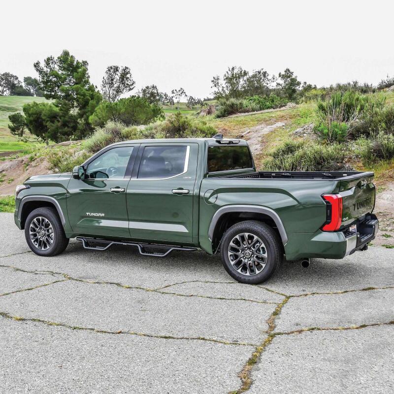 WES Nerf Bars - Outlaw - Westin 2022+ Toyota Tundra Crew Max Outlaw Nerf Step Bars - Textured Black