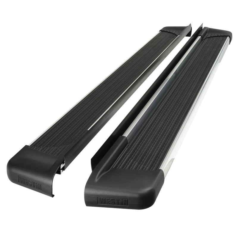 WES Running Boards - Sure-Grip - Westin SG6 Polished Aluminum Running Boards 79 in - Polished