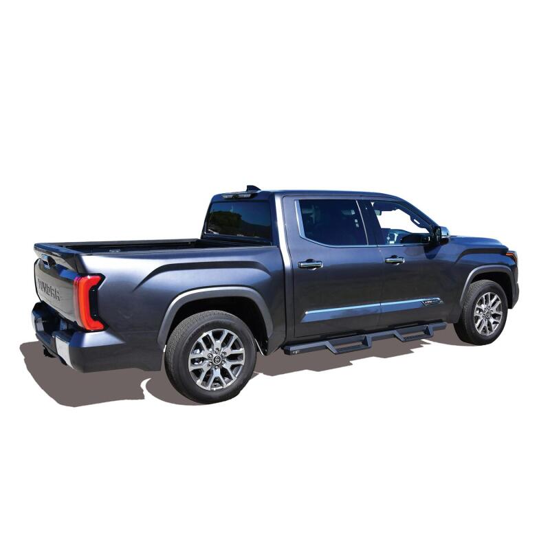 WES Nerf Bars - HDX Drop - Westin Toyota Tundra CrewMax 2022 Drop Nerf Step Bars - Textured Black