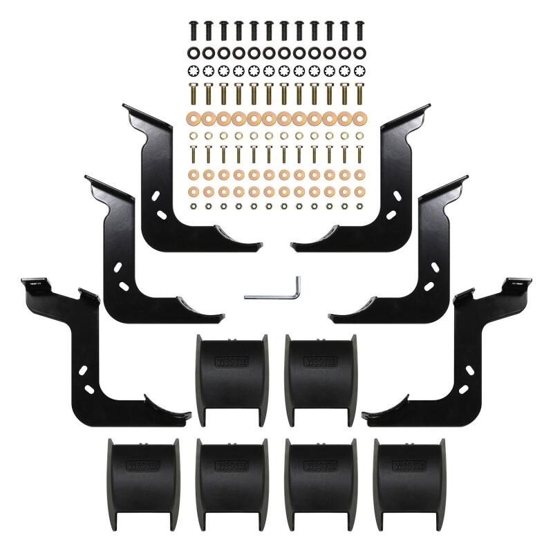 WES Nerf Bars - PRO TRAXX 4 - Westin 2022 Toyota Tundra Double Cab PRO TRAXX 4 Oval Nerf Step Bars - Black