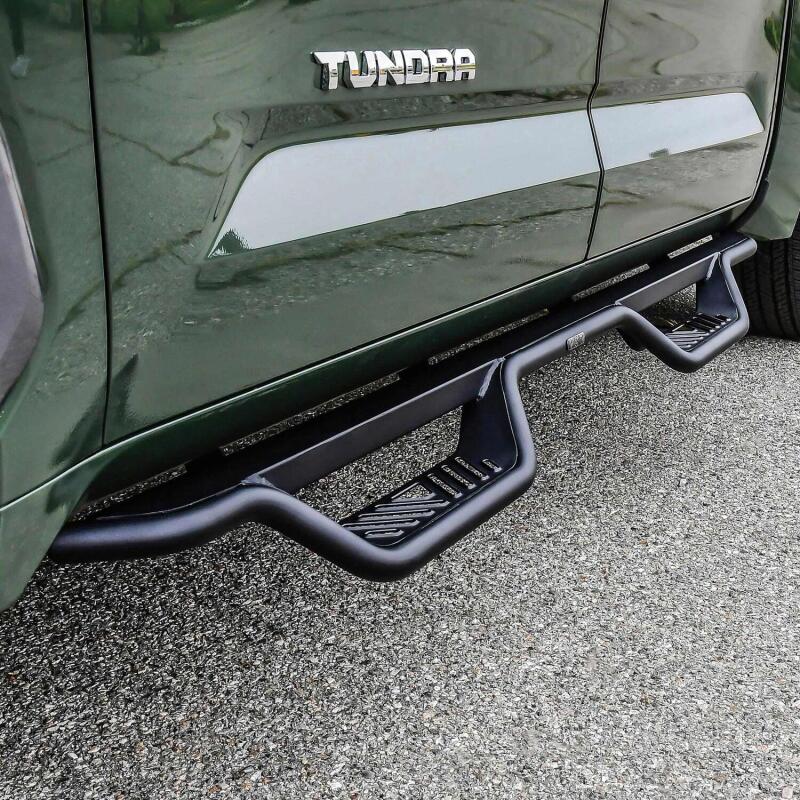 WES Nerf Bars - Outlaw - Westin 2022+ Toyota Tundra Crew Max Outlaw Nerf Step Bars - Textured Black