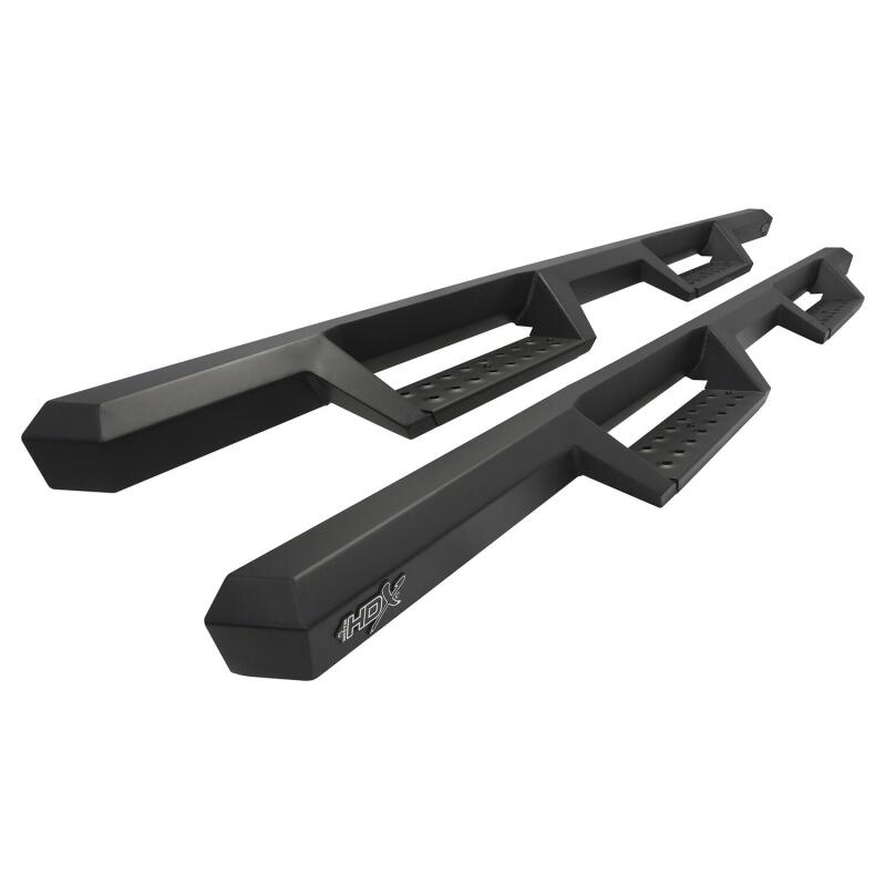 WES Nerf Bars - HDX Drop - Westin Toyota Tundra CrewMax 2022 Drop Nerf Step Bars - Textured Black